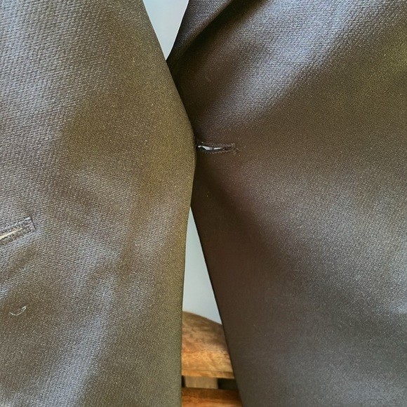 Double-Breasted Women's dress/ Coat with feather plume cuffs retro 40’s small - Picture 8 of 11